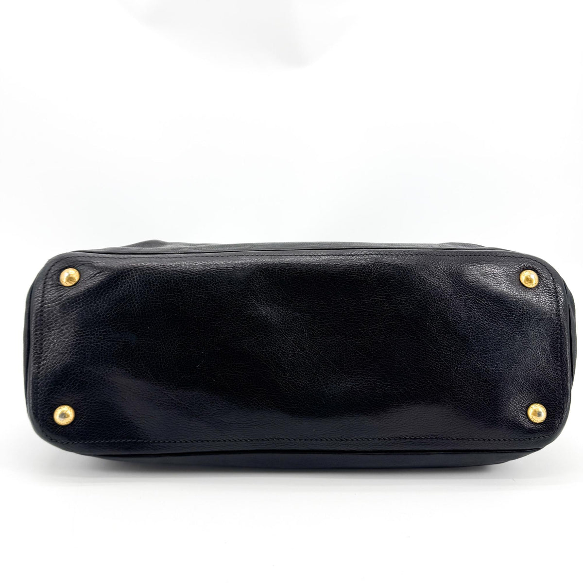 Prada Vitello Daino Leather, Black, Leather, Shoulder Bag