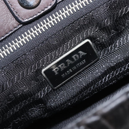 Prada Flap Chevron Nappa, Black, Leather, Shoulder Bag