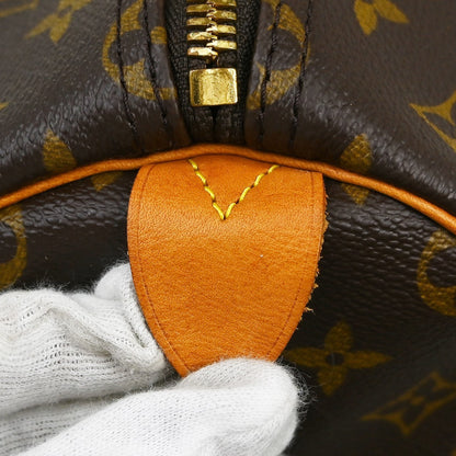 Louis Vuitton Keepall Monogram Canvas, Brown, Canvas, Travel Bag