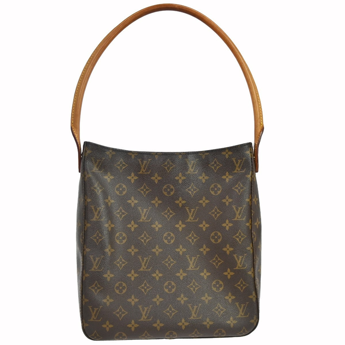 Louis Vuitton Looping Monogram Canvas, Brown, Canvas, Handbag