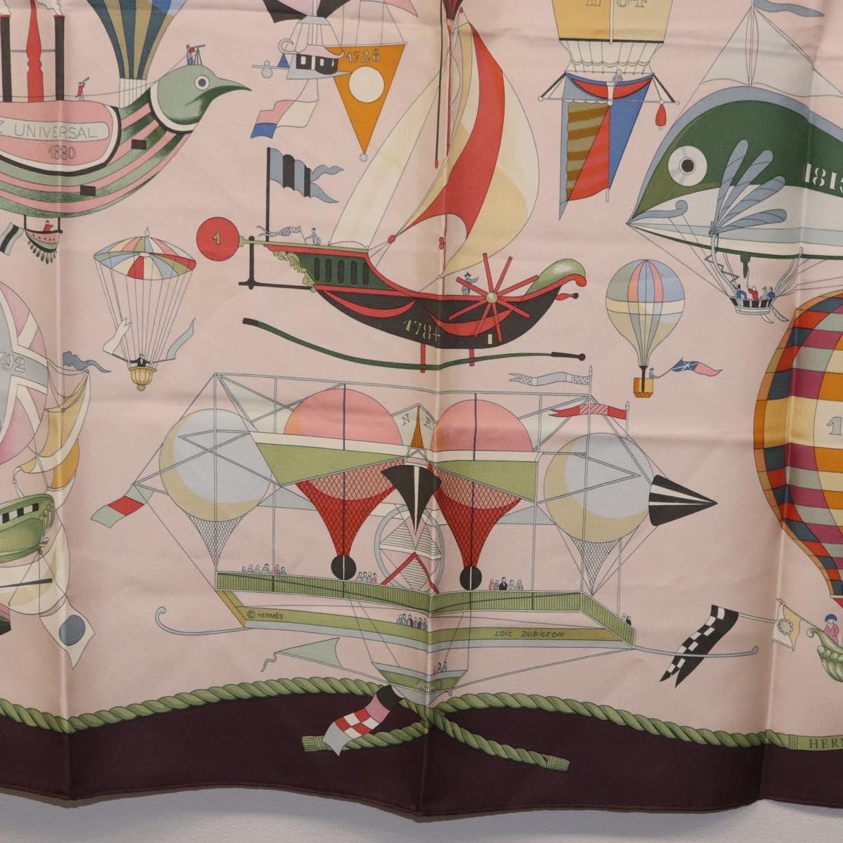Hermes Carré 90 Silk multicolor, Pink, Silk, Scarf