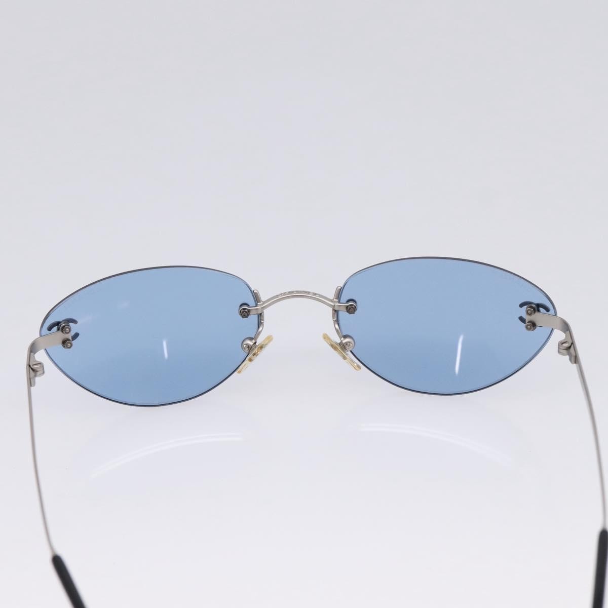 Chanel Logo CC Metal, Silver, Metal, Sunglasses