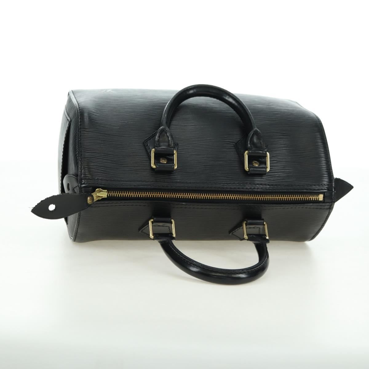 Louis Vuitton Speedy Epi Leather, Black, Leather, Handbag