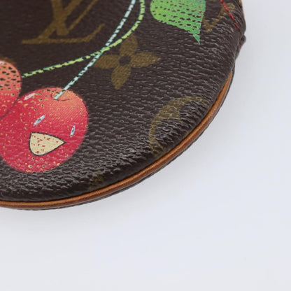 Louis Vuitton Porte Monnaie Coin Purse Limited Edition Monogram Cerises, Brown, Canvas, Clutch