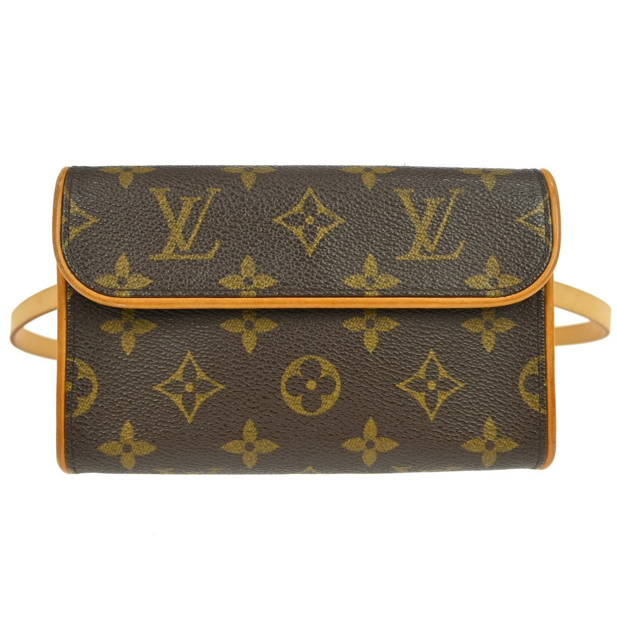 Louis Vuitton Florentine Canvas, Brown, Canvas, Clutch