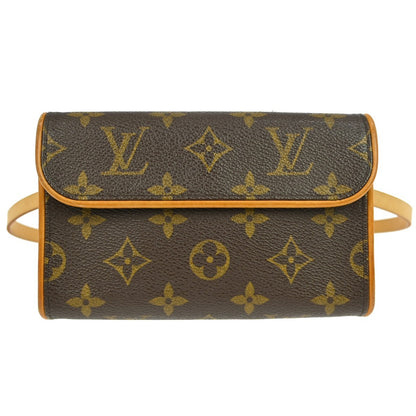 Louis Vuitton Florentine Canvas, Brown, Canvas, Clutch