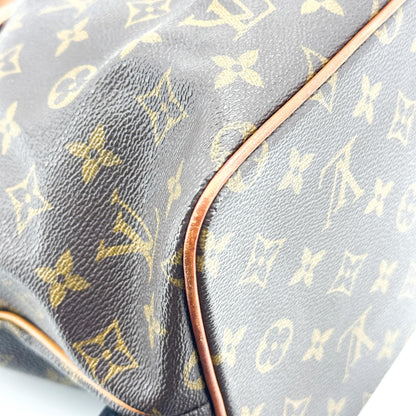 Louis Vuitton Palermo Monogram Canvas, Brown, Canvas, Handbag