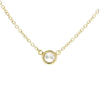 Tiffany & Co. Elsa Peretti Diamonds By The Yard Pendant 18K Yellow Gold with Diamond, Gold, Yellow Gold, Necklace
