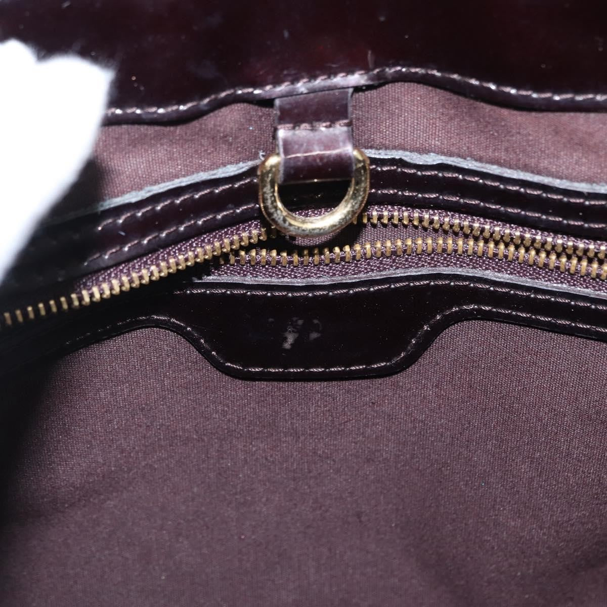 Louis Vuitton Wilshire Monogram Vernis, Burgundy, Patent Leather, Handbag