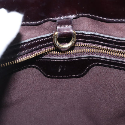 Louis Vuitton Wilshire Monogram Vernis, Burgundy, Patent Leather, Handbag