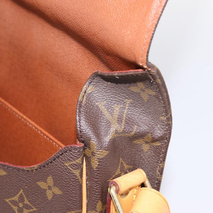 Louis Vuitton Cartouchiere Monogram, Brown, Canvas, Shoulder Bag