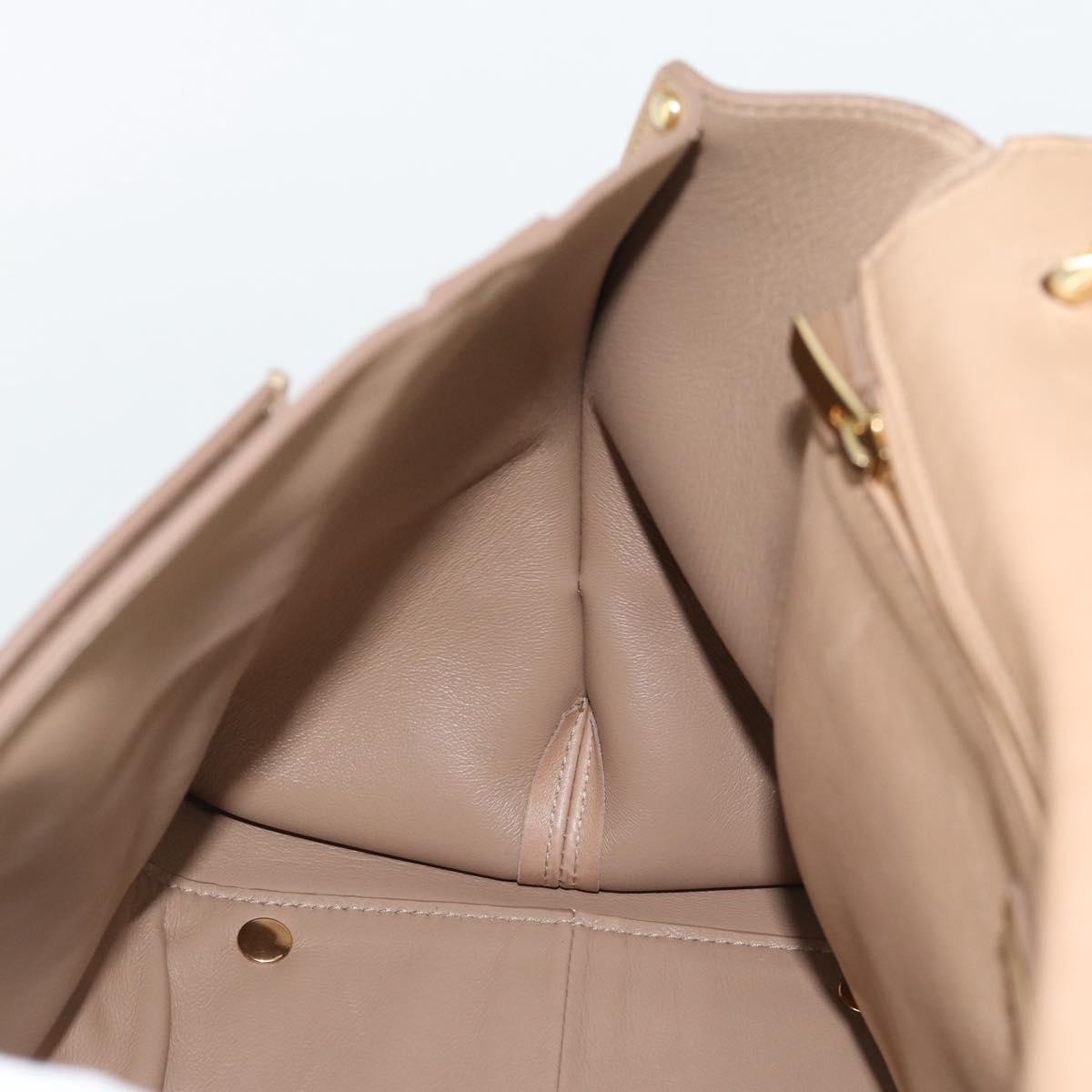 Salvatore Ferragamo Sofia Rainbow Saddle Leather, Beige, Leather, Handbag