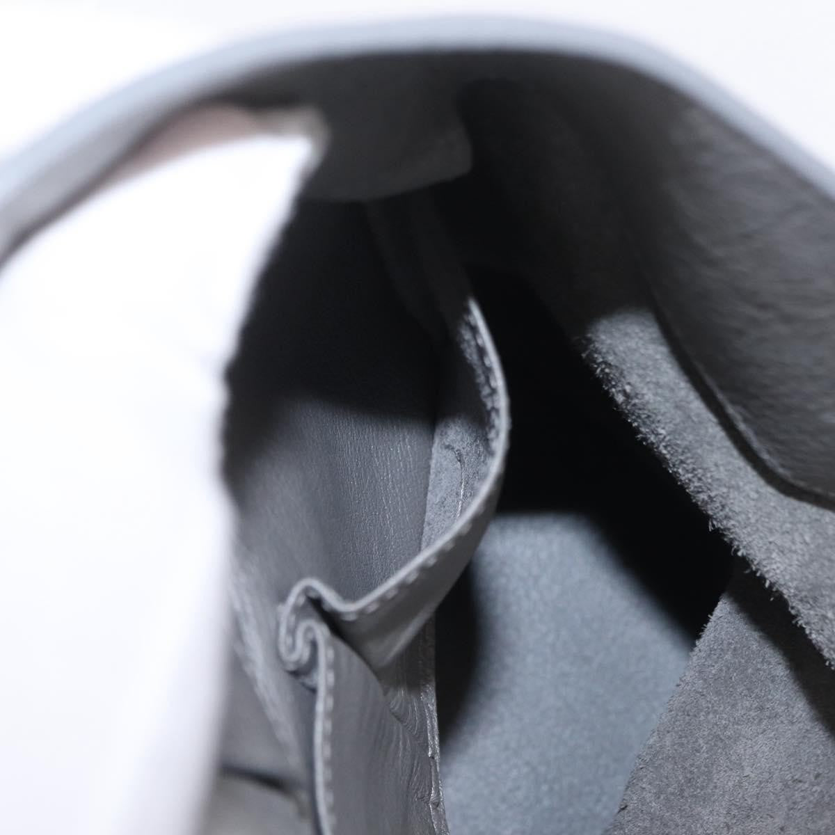 Balenciaga Papier Drop Bucket Leather, Silver, Leather, Handbag