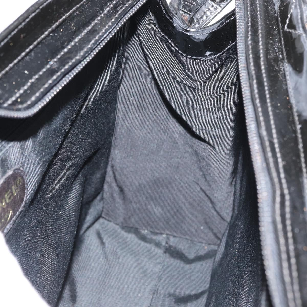 Chanel CC Shoulder Bag Patent leather, Black, Patent Leather, Shoulder Bag