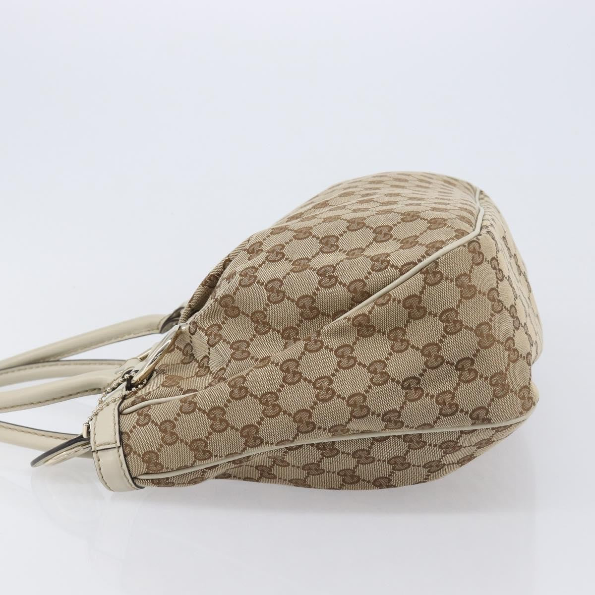 Gucci Sukey Top Handle GG Canvas, Beige, Canvas, Tote Bag