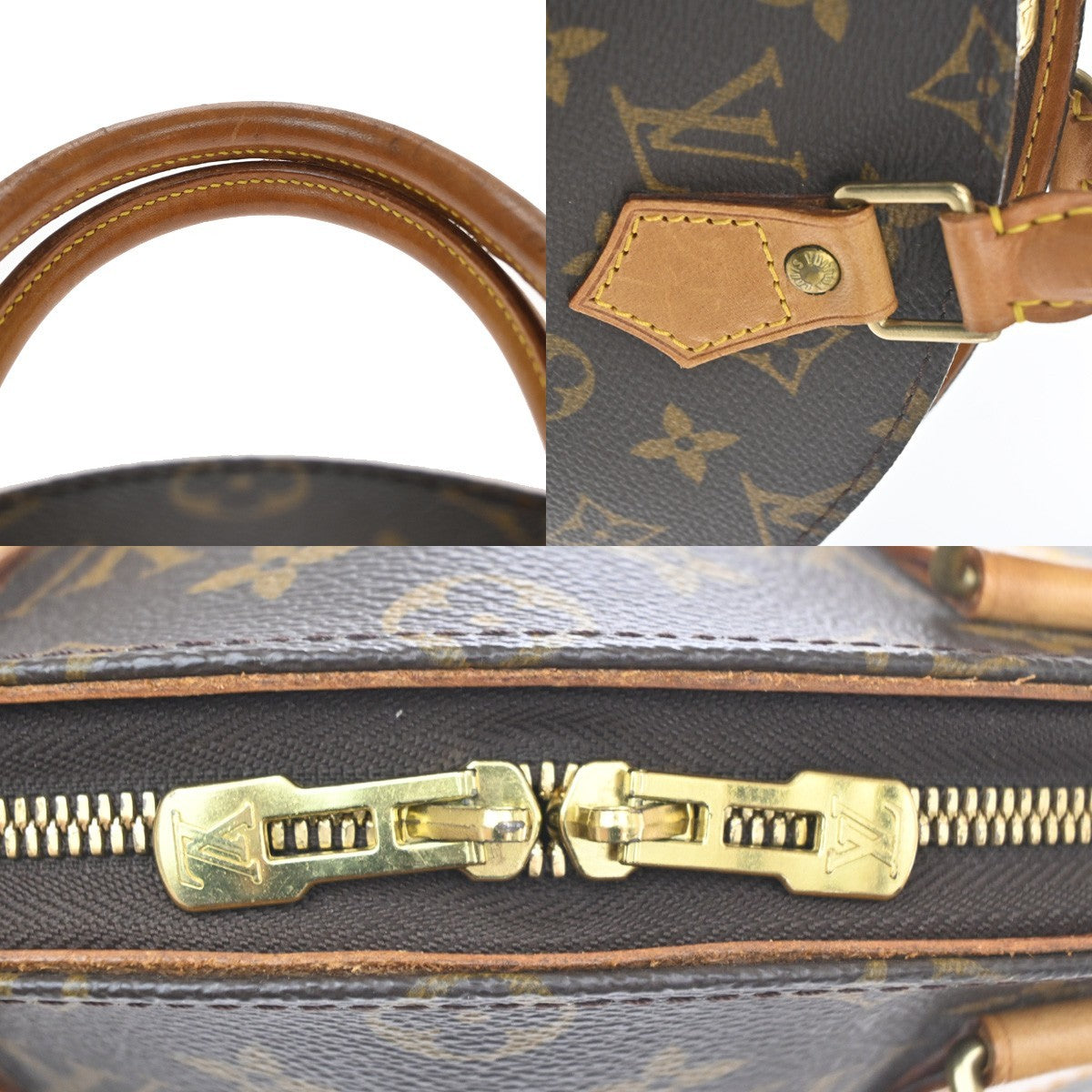 Louis Vuitton Ellipse Monogram Canvas, Brown, Canvas, Handbag