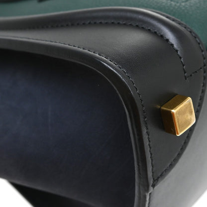 Celine Tricolor Shoulder Luggage Leather, Multicolour, Leather, Tote Bag