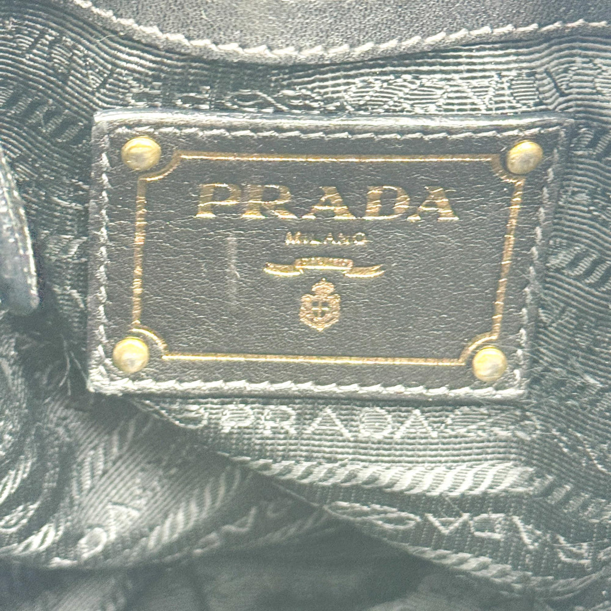 Prada Buckle Open Soft Calf, Black, Leather, Tote Bag