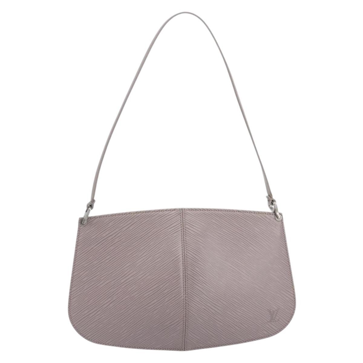 Louis Vuitton Demi Lune Pochette Epi Leather, Purple, Leather, Clutch