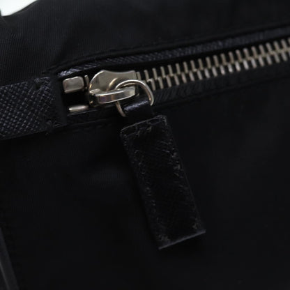 Prada Buckle Messenger Tessuto, Black, Nylon, Shoulder Bag