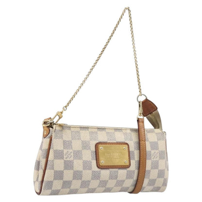 Louis Vuitton Eva Damier, White, Canvas, Handbag