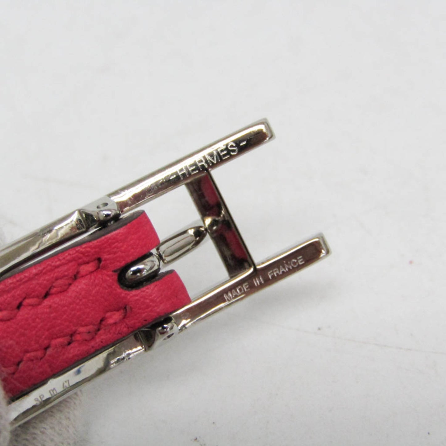 Hermes Hapi 3 Leather with Metal, Pink, Leather, Bracelet