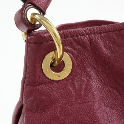 Louis Vuitton Artsy Monogram Empreinte Leather, Burgundy, Leather, Handbag