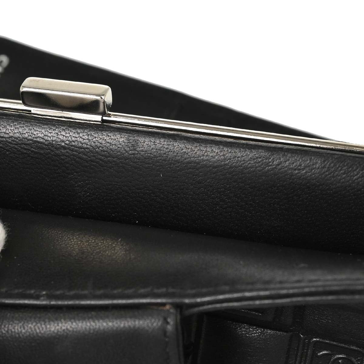 Chanel Lucky Symbols French Embossed Quilted Leather, Black, Leather, Wallet