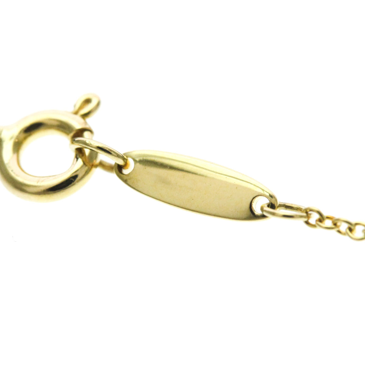 Tiffany & Co. Elsa Peretti Diamonds By The Yard Pendant 18K Rose Gold with Pear-Shaped Diamond, Yellow, Yellow Gold, Necklace