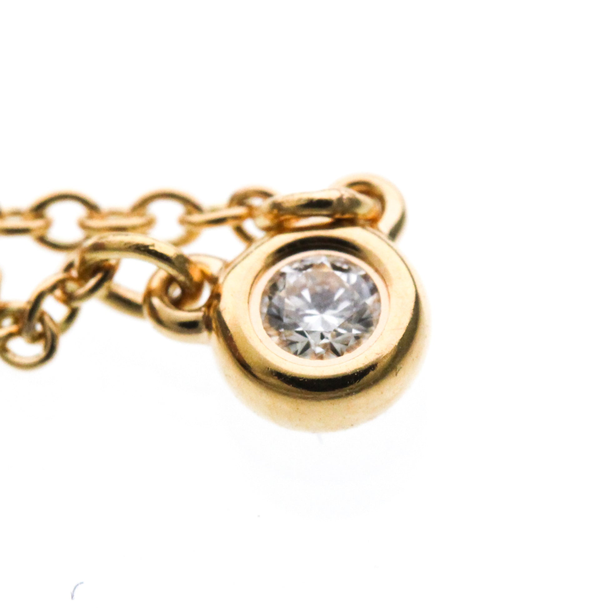Tiffany & Co. Elsa Peretti Diamonds By The Yard 18K Pink Gold with Diamond, Gold, Pink Gold, Necklace