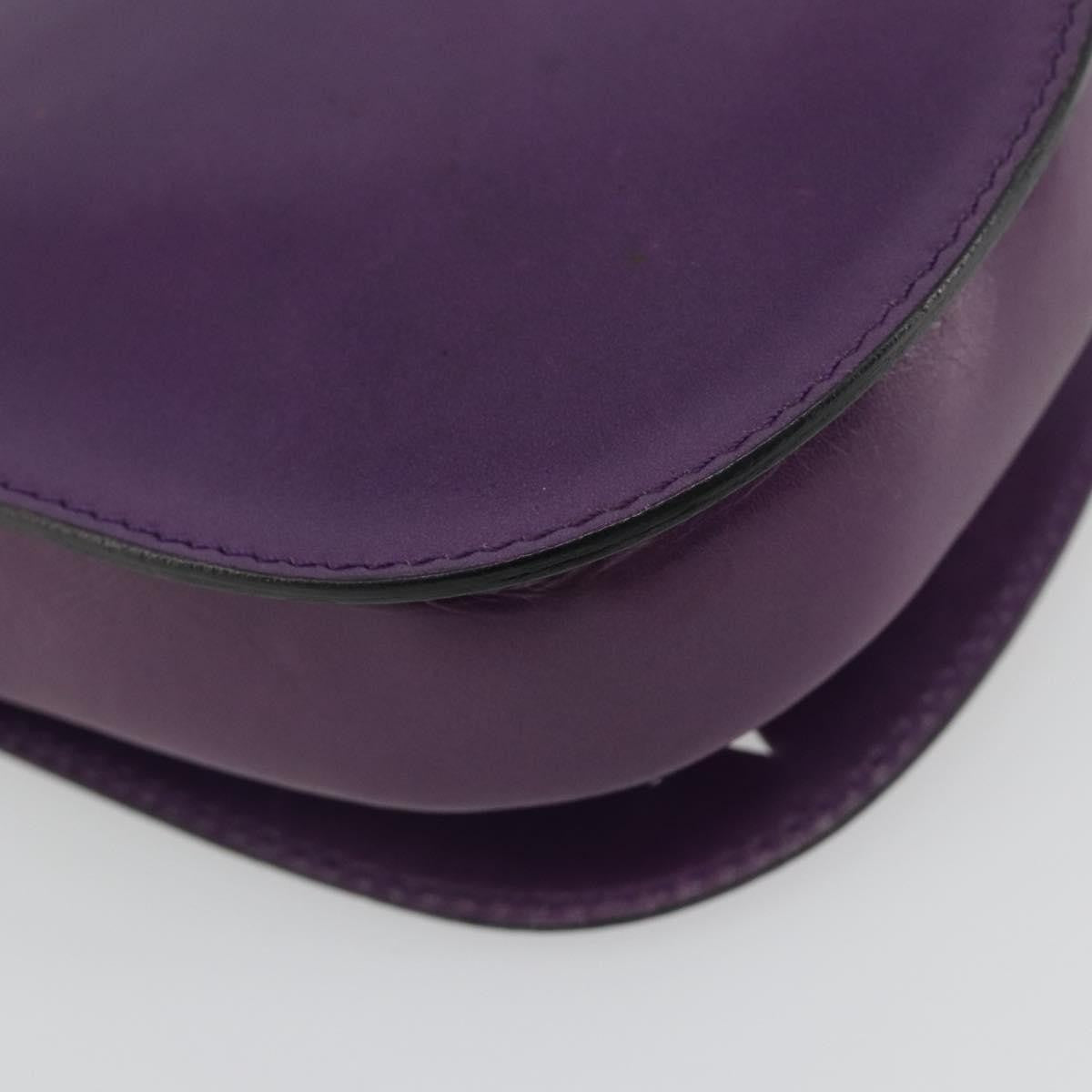 Celine Vintage Leather, Purple, Leather, Shoulder Bag
