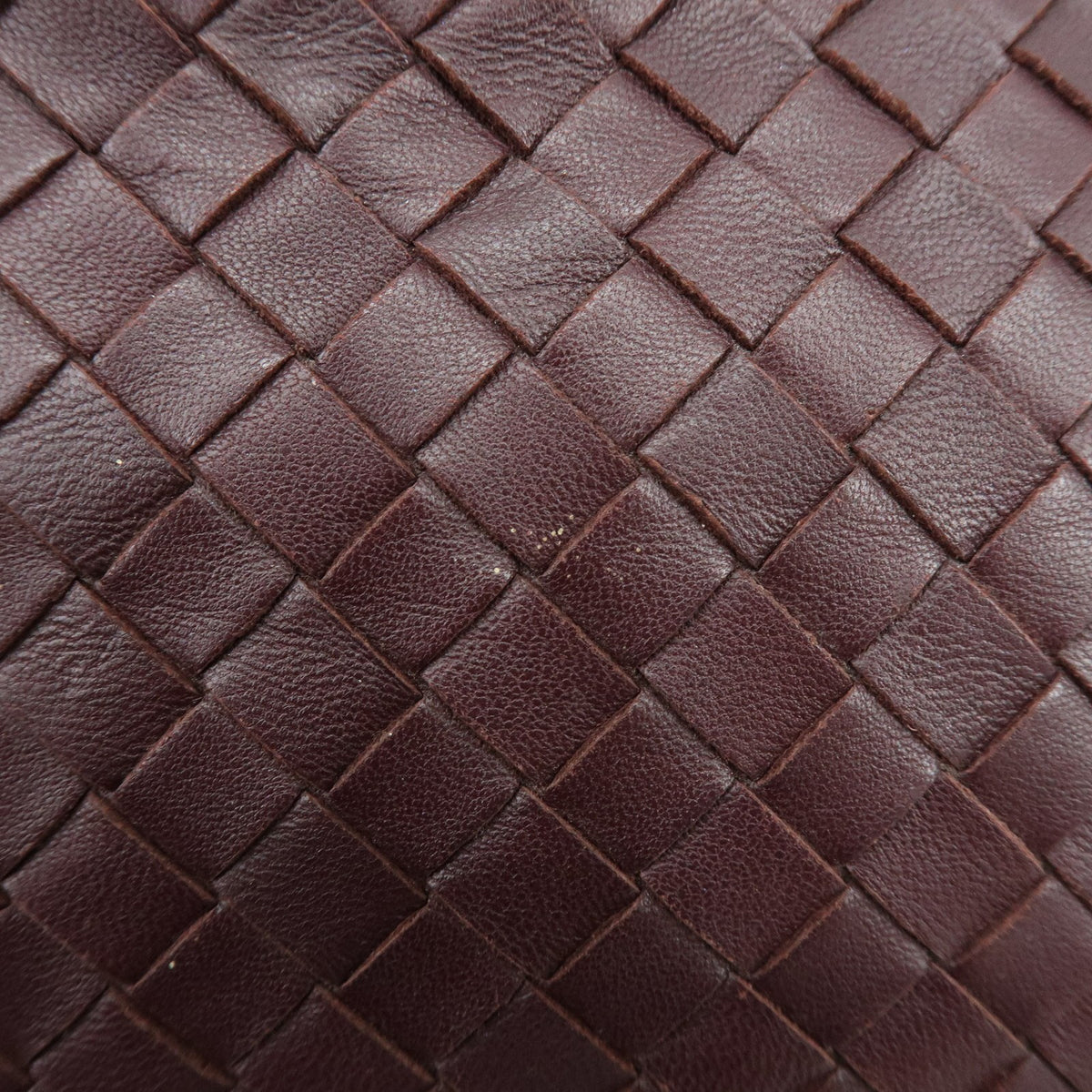 Bottega Veneta Double Chain Intrecciato Nappa, Burgundy, Leather, Tote Bag