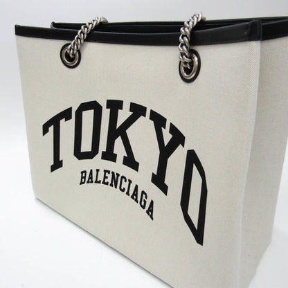 Balenciaga Cabas, White, Canvas, tote