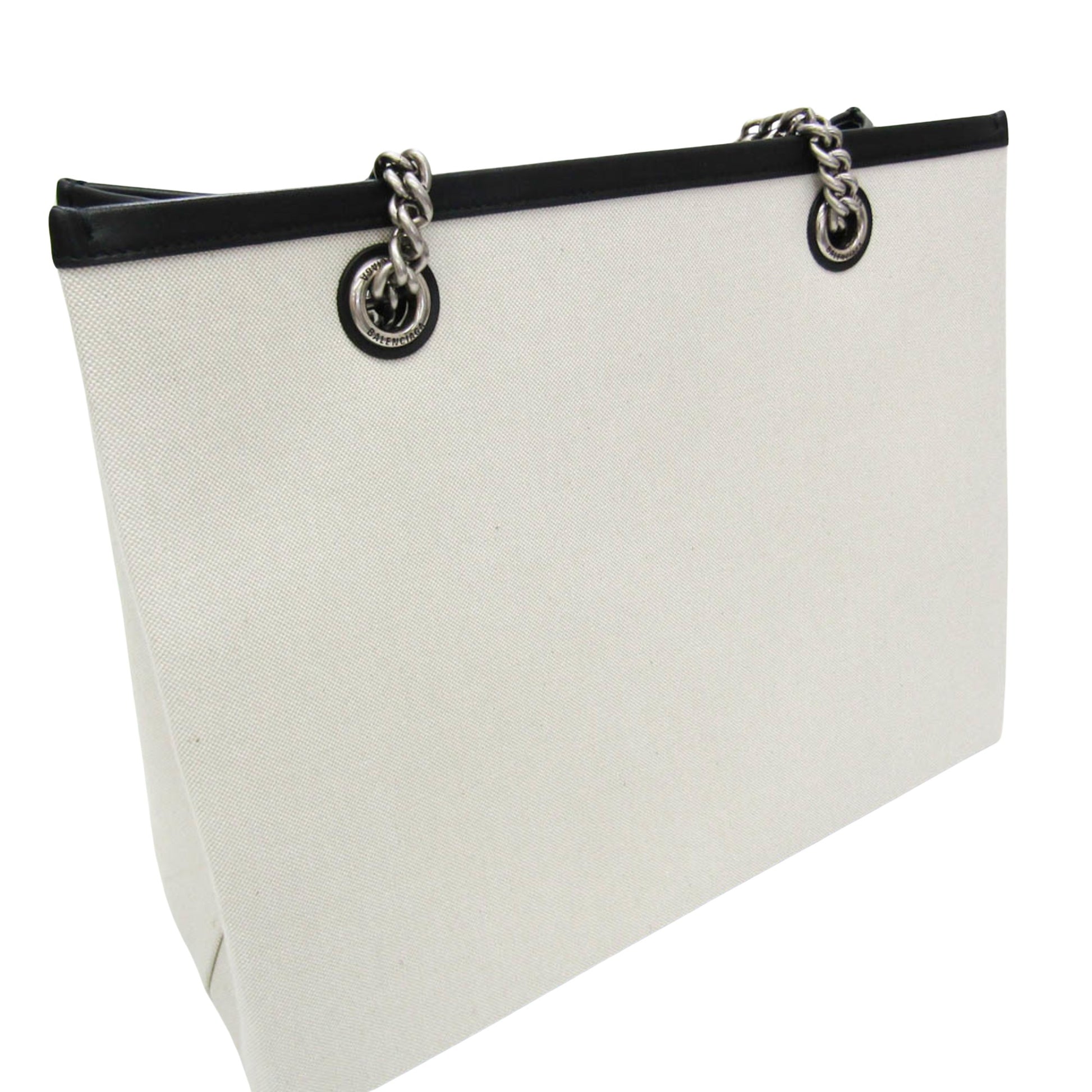 Balenciaga Cabas, White, Canvas, tote