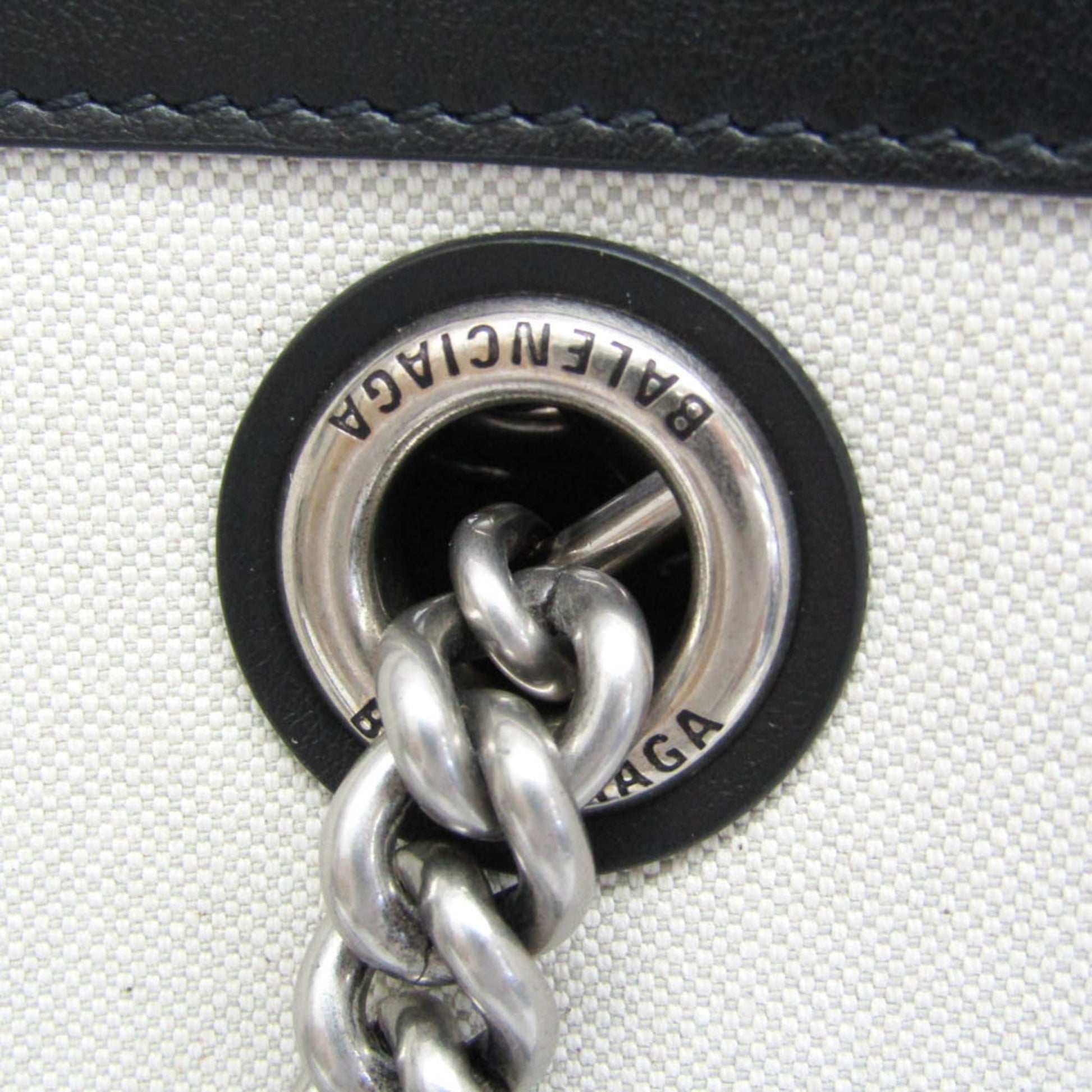 Balenciaga Cabas, White, Canvas, tote