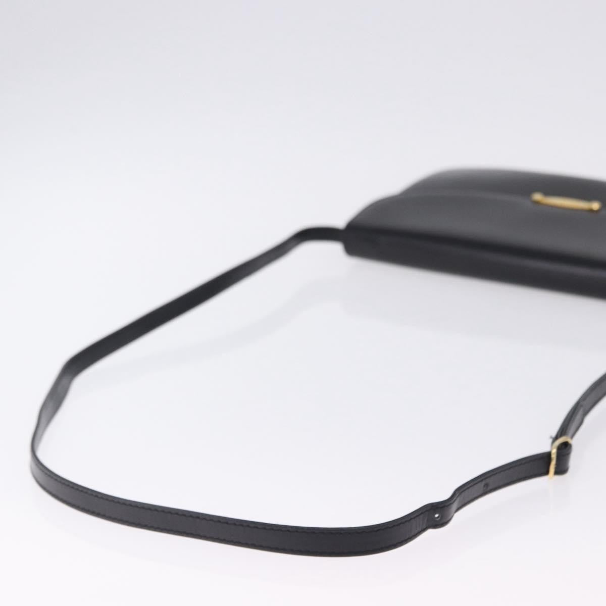 Bally Vintage Leather, Black, Leather, Shoulder Bag