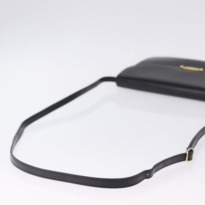 Bally Vintage Leather, Black, Leather, Shoulder Bag