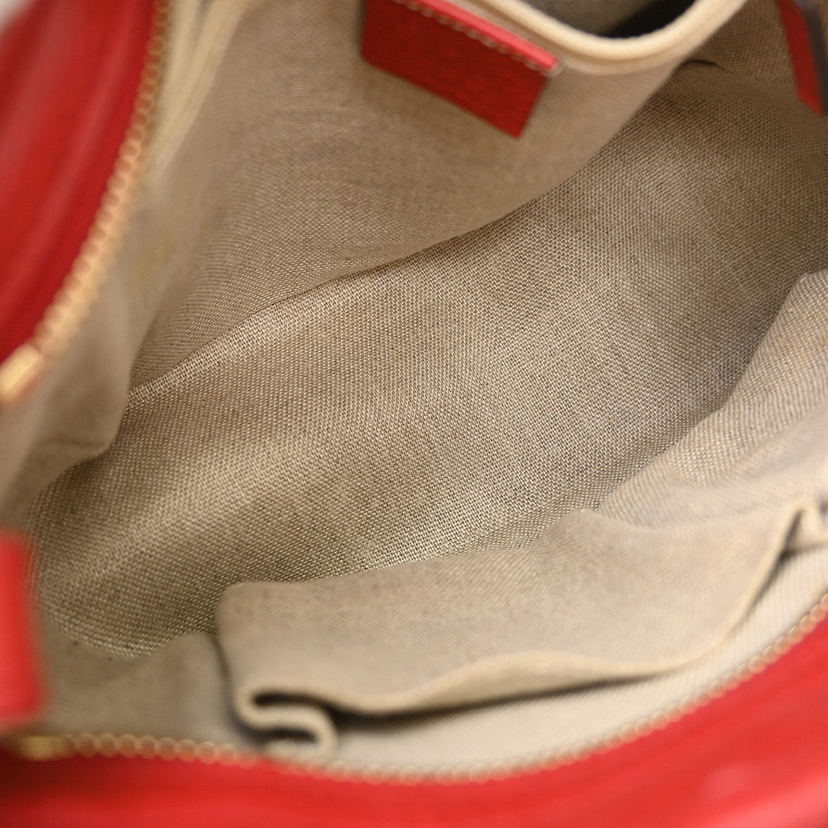 Gucci Bree Tote GG Canvas with Leather, Beige, Canvas, Handbag