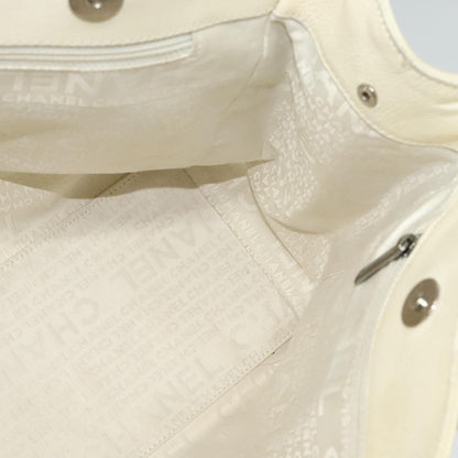 Chanel Reissue Cerf Executive Tote Leather, WHITE, LEATHER, Tote bag