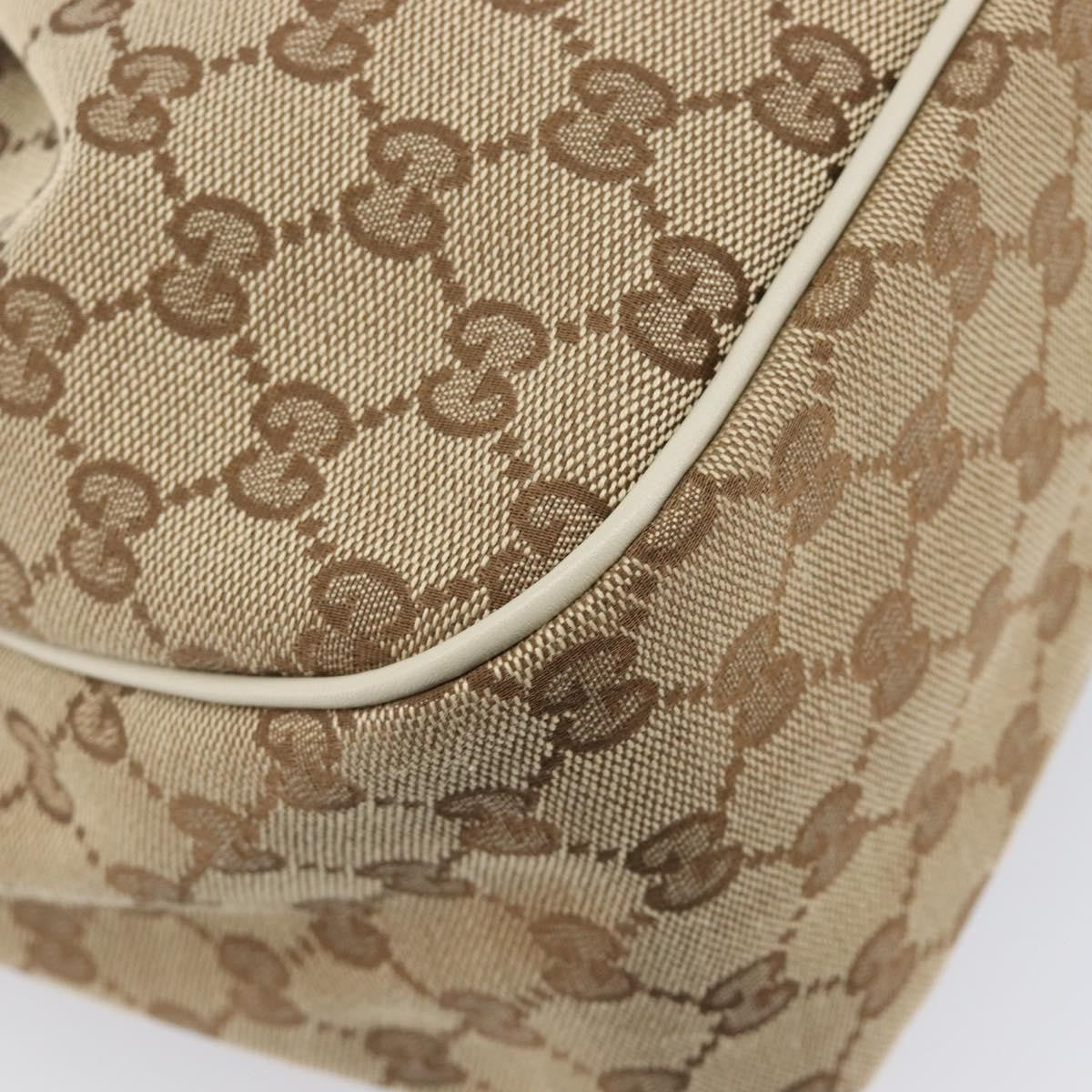Gucci Sukey Top Handle GG Canvas, Beige, Canvas, Tote Bag