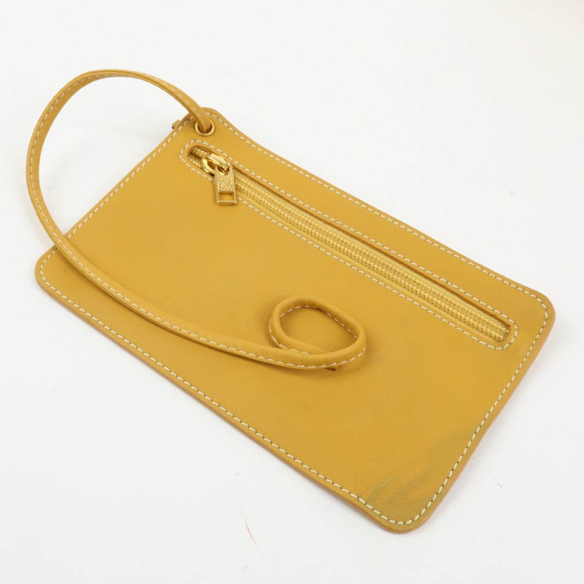 Loewe Anton Leather, Yellow, Leather, Backpack