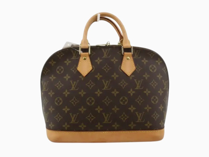 Louis Vuitton Alma Monogram Canvas, Brown, Canvas, Handbag