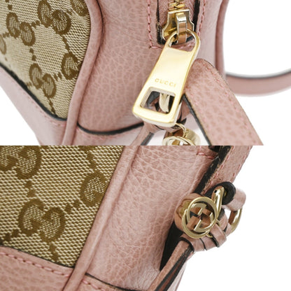 Gucci Bree Disco GG Canvas with Leather, Beige, Canvas, Crossbody Bag