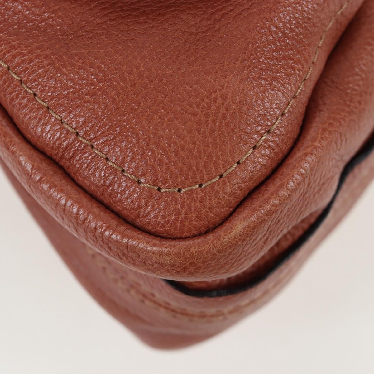 Chloe Paraty Quilted Leather, Brown, Leather, Handbag
