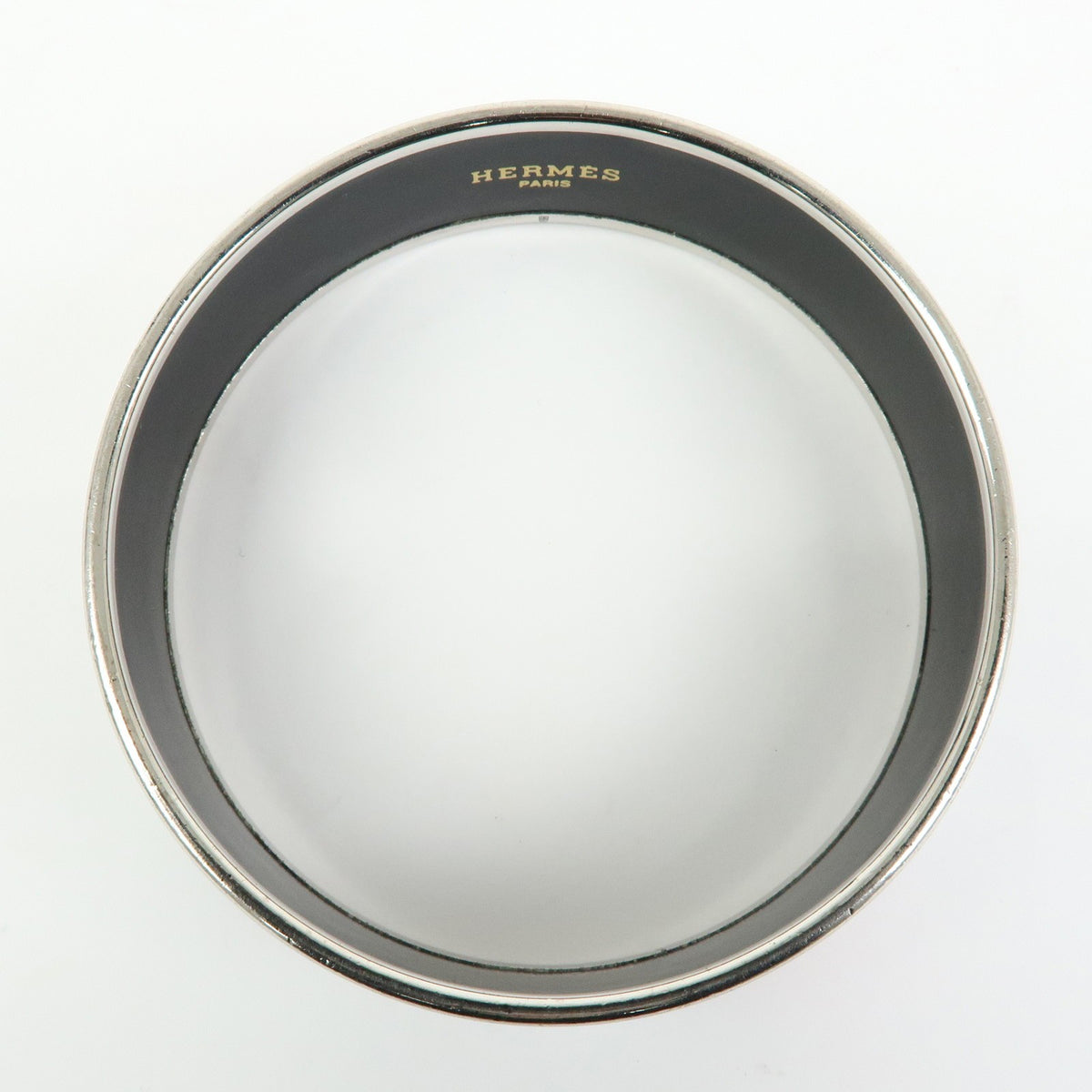 Hermes Bangle Printed Enamel, Multicolour, Metal, Bracelet