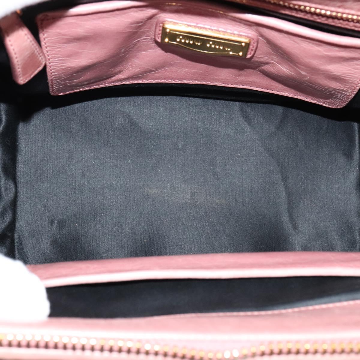 Miu Miu Madras Bowler Bag Matelasse Leather, PINK, LEATHER, Handbag