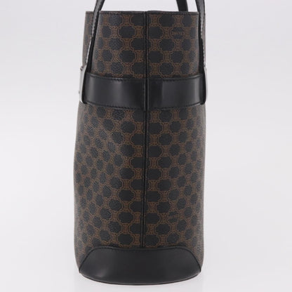 Celine C Macadam Tote PVC leather/ Macadam canvas, Black, Canvas, Shoulder Bag