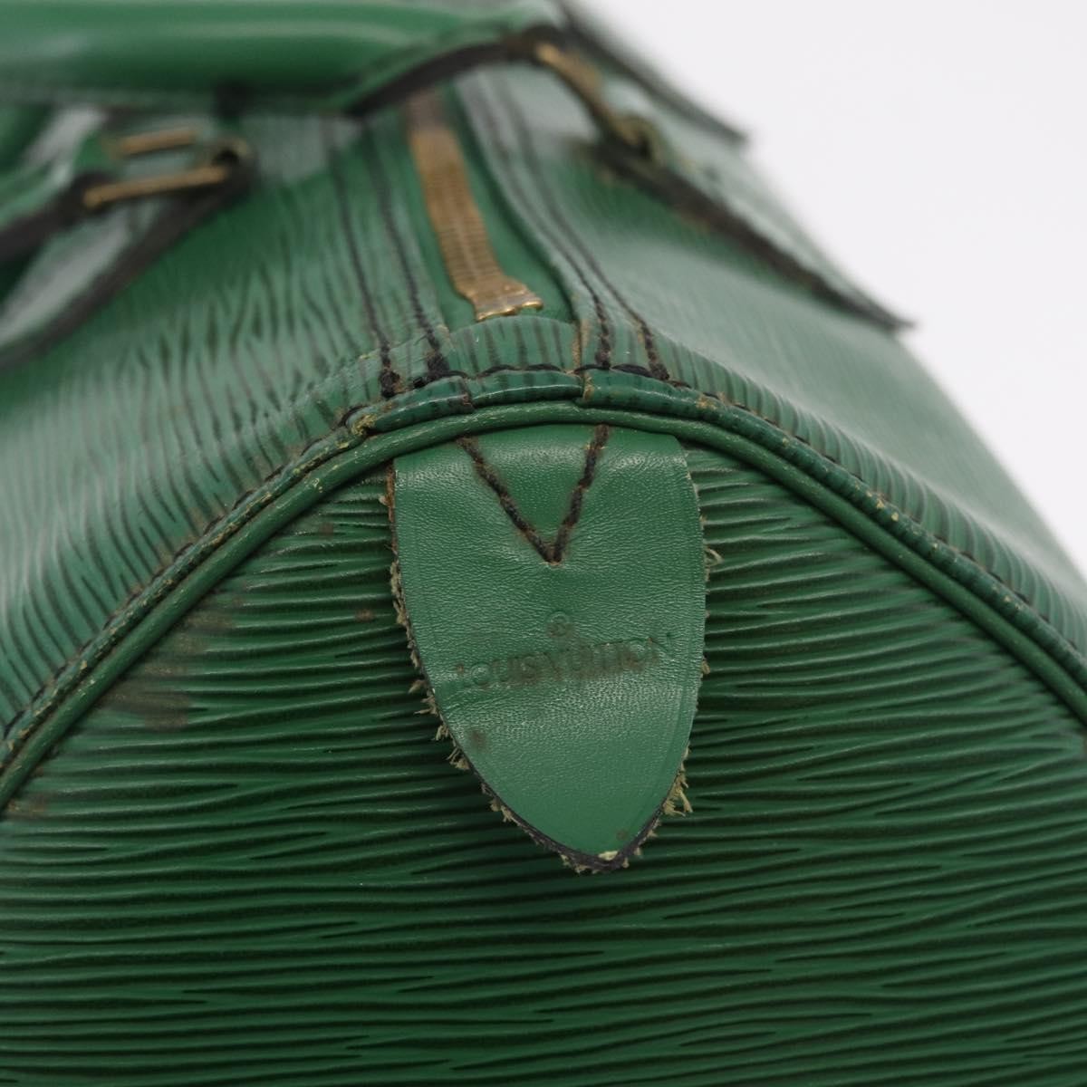 Louis Vuitton Speedy Epi Leather, Green, Leather, Handbag