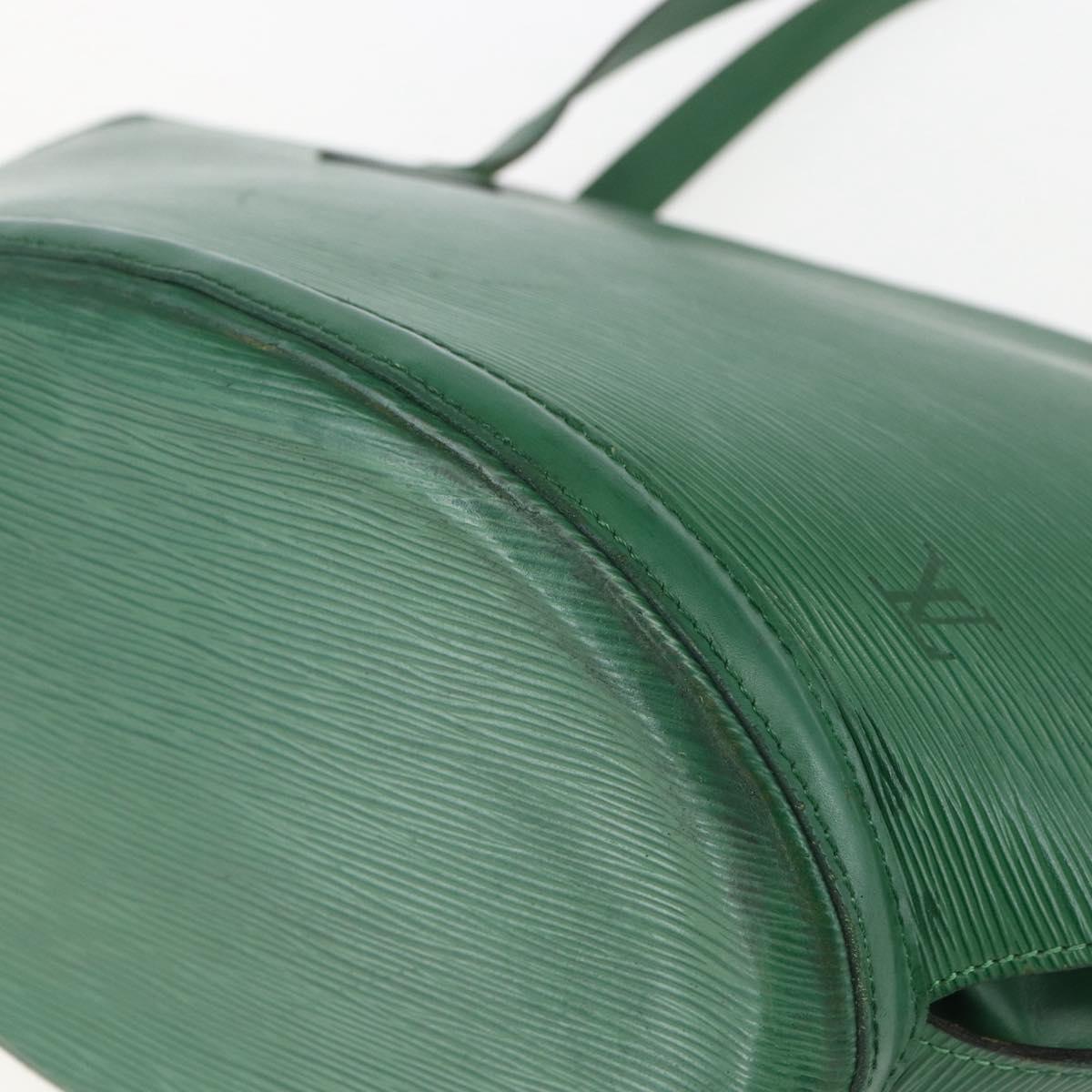 Louis Vuitton Saint Jacques Handbag Epi Leather, GREEN, LEATHER, Shoulder bag