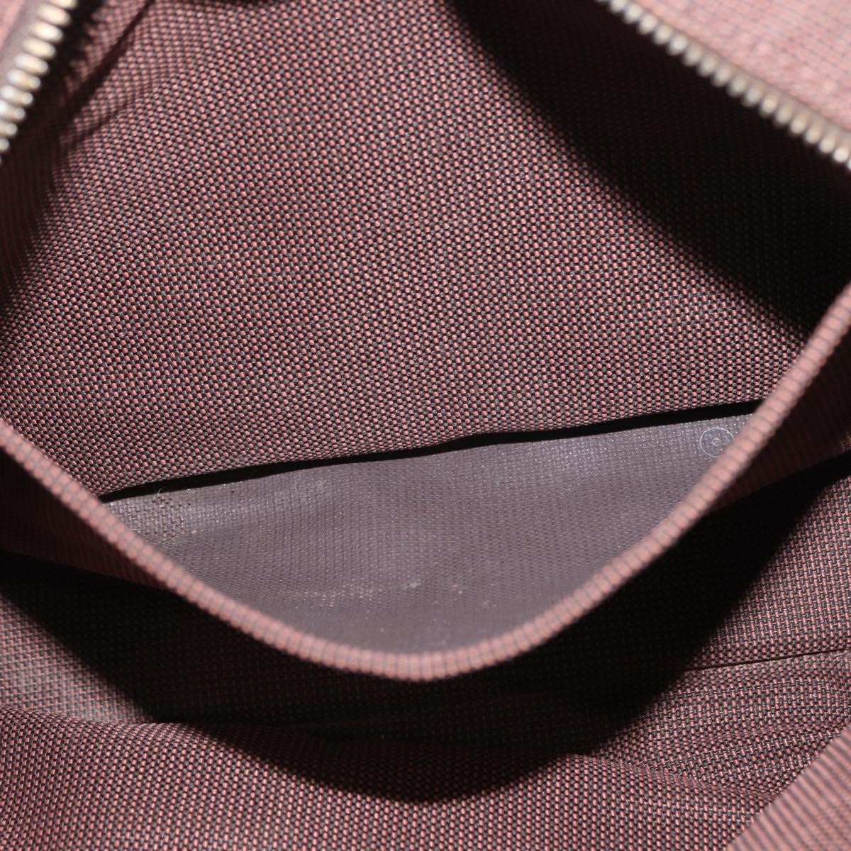 Hermes Fourre-tout Herline Canvas, Brown, Canvas, Tote Bag